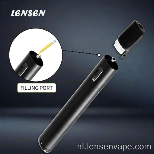 Vloeibare capaciteit 1,0 ml bijvullen van geurloze veiligere zwarte e-sigaret